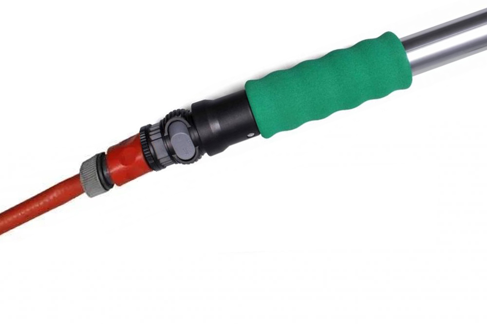 Professionele Telescoopsteel met Waterdoorvoer - Groen  3  meter