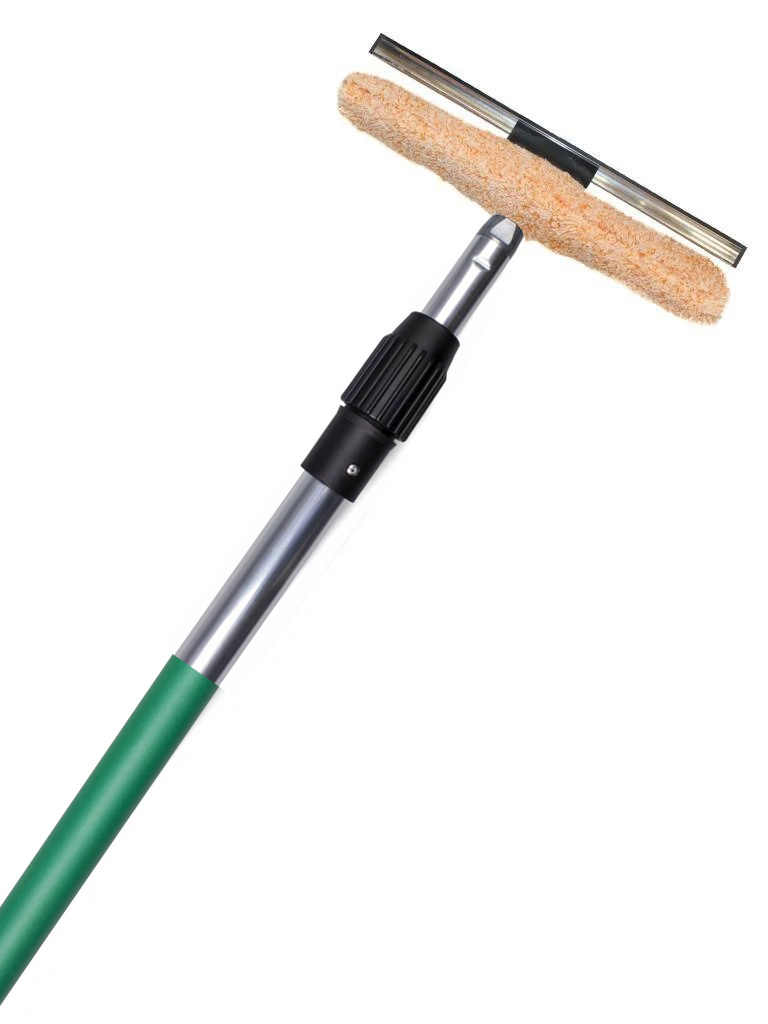 Professionele Telescoopsteel met Waterdoorvoer - Groen  3  meter