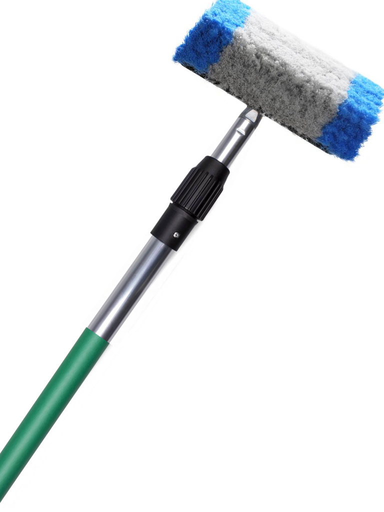 Professionele Telescoopsteel met Waterdoorvoer - Groen  3  meter