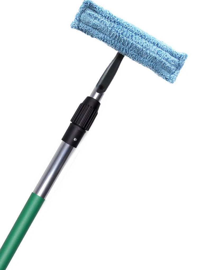 Professionele Telescoopsteel met Waterdoorvoer - Groen  3  meter