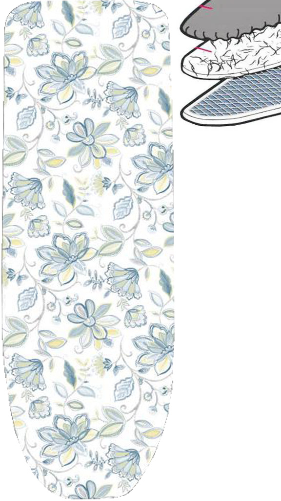 Strijkplankhoes 2 laags met elastiek A -  Ayla