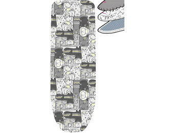 Strijkplankhoes 2 laags met elastiek A - Gattini