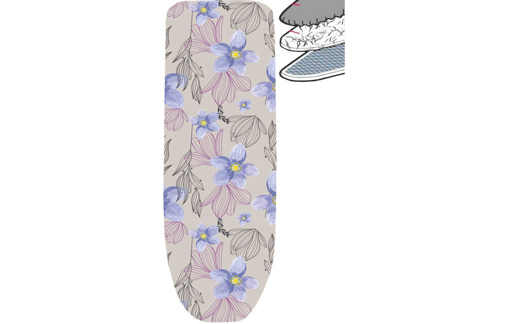 Strijkplankhoes 2 laags met elastiek A - Elegance