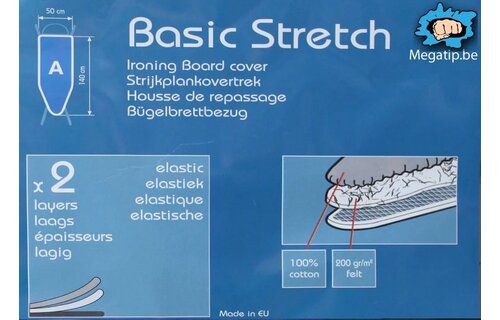 Strijkplankhoes 2 laags met elastiek A - Elegance