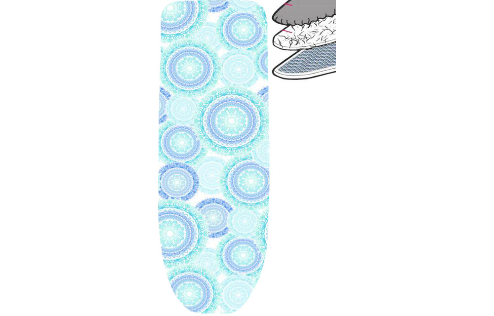 Strijkplankhoes 2 laags met elastiek A - Mandala New