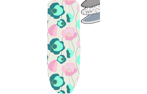 Strijkplankhoes 2 laags met elastiek A - Niko