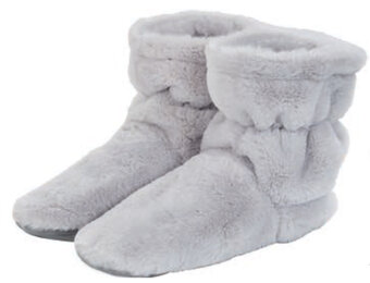 Pantoffels / Voetenwarmer met gelparels