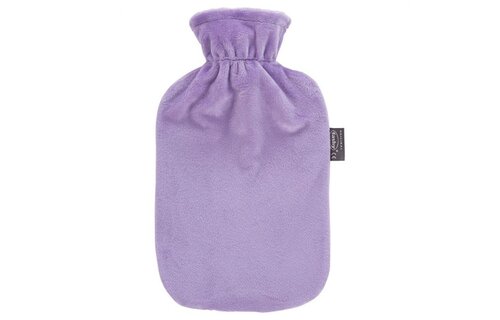 Warmwaterkruik  zachte velours Lilac   2 L