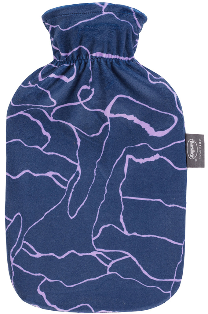 Warmwaterkruik 2 L.  fleece  - Modern