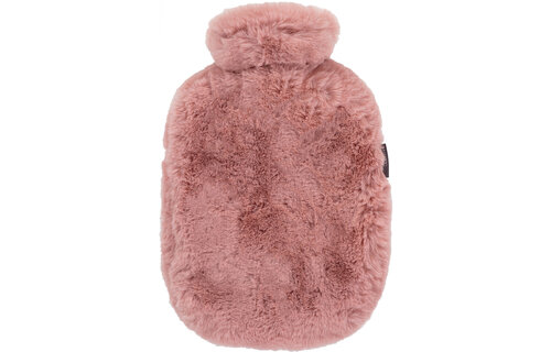Warmwaterkruik 2 l. met extra zachte fleece hoes light pink
