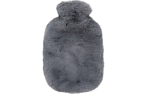 Warmwaterkruik 2 l. met extra zachte fleece hoes  grey