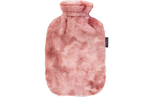 Warmwaterkruik 2 l. extra zachte Plusche overtrek - Apricot