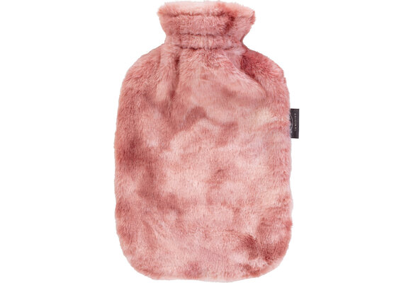 Warmwaterkruik 2 l. extra zachte Plusche overtrek - Apricot