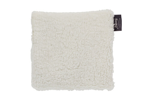 Kersenpitkussen Pluche overtrek  ecru 17x18 cm.