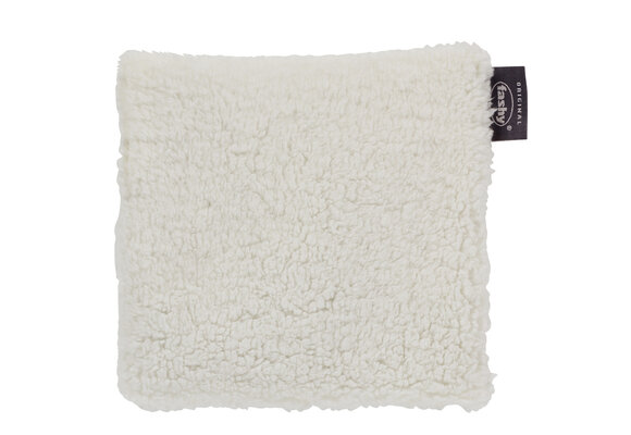 Kersenpitkussen Pluche overtrek  ecru 17x18 cm.