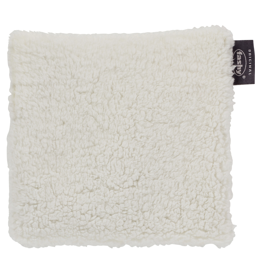 Kersenpitkussen Pluche overtrek  ecru 17x18 cm.