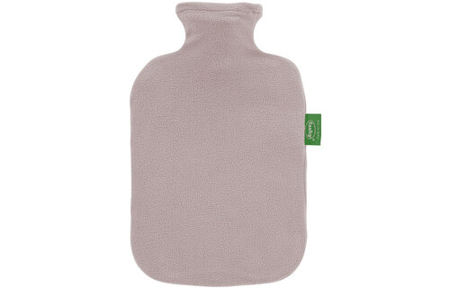 Warmwaterkruik 2 l.  Fleece overtrek - Taupe