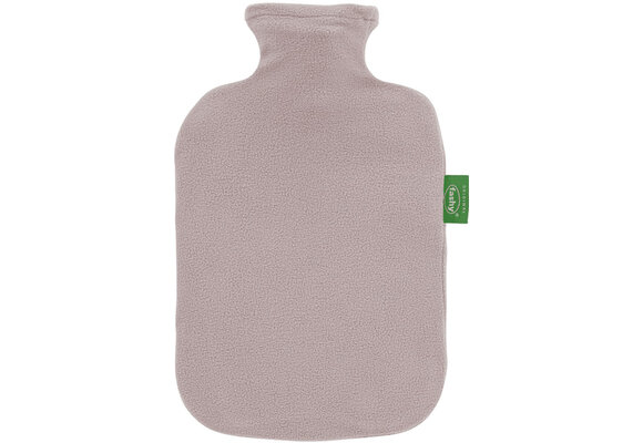 Warmwaterkruik 2 l.  Fleece overtrek - Taupe
