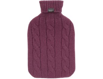 Warmwaterkruik 2 l. met Kasjmierhoes  bordeaux