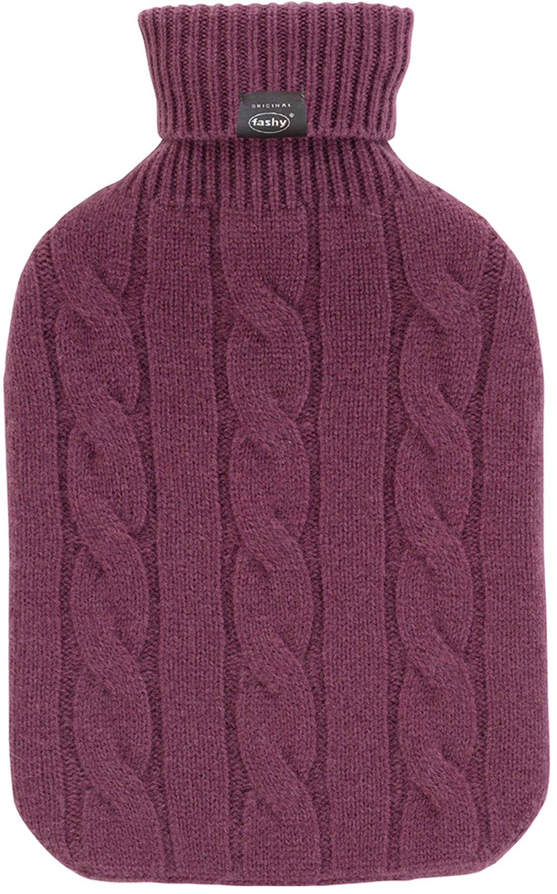 Warmwaterkruik 2 l. met Kasjmierhoes  bordeaux