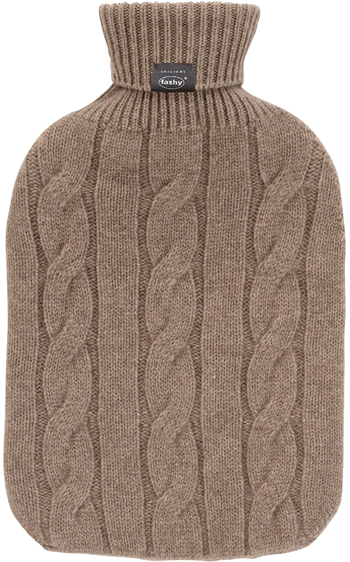 Warmwaterkruik 2 l. met Kasjmierhoes beige