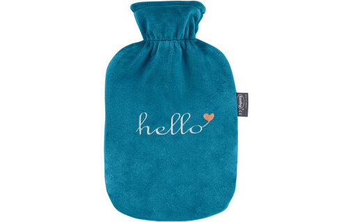 Warmwaterkruik 2 l.  Fleece overtrek - Hello