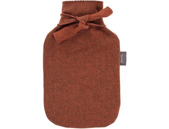 Warmwaterkruik 2 l.  Wolmix  Strik - Roest