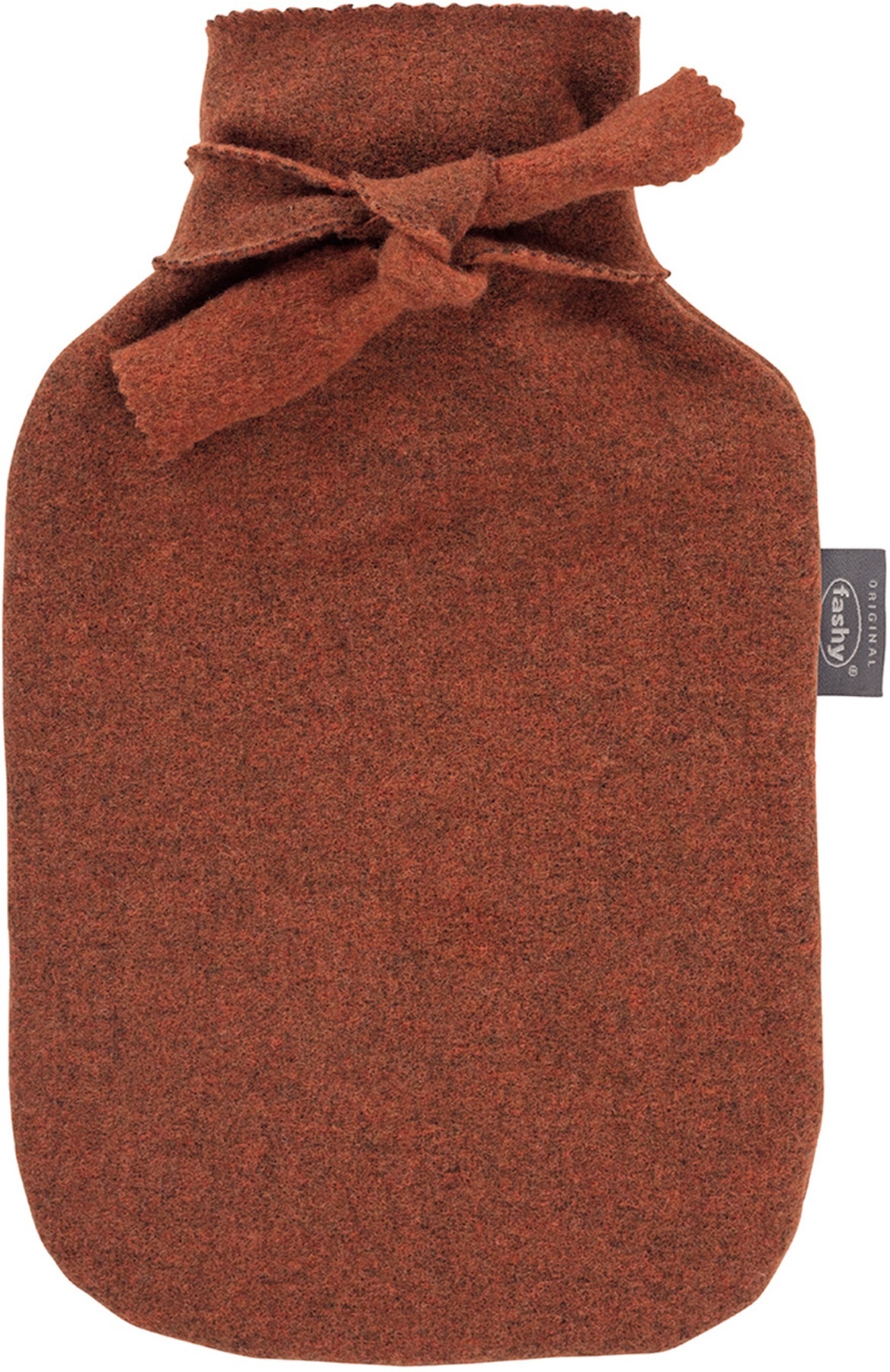 Warmwaterkruik 2 l.  Wolmix  Strik - Roest