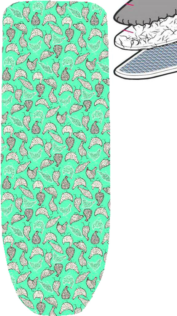 Strijkplankhoes 2 laags met elastiek C - Pitta