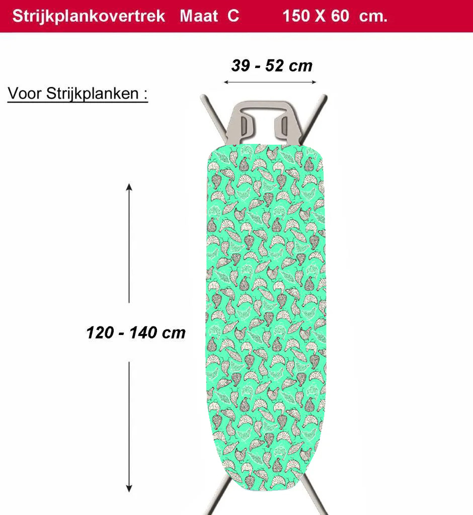 Strijkplankhoes 2 laags met elastiek C - Pitta Strijkplankhoes 2 laags met elastiek C - Pitta