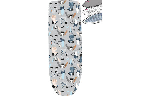 Strijkplankhoes 2 laags met elastiek C - Puppy