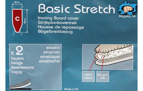 Strijkplankhoes 2 laags met elastiek C - Matissa
