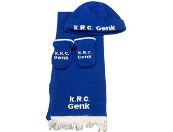 Fleece Muts & Fleece sjaal & Fleece Wantjes "KRC Genk"