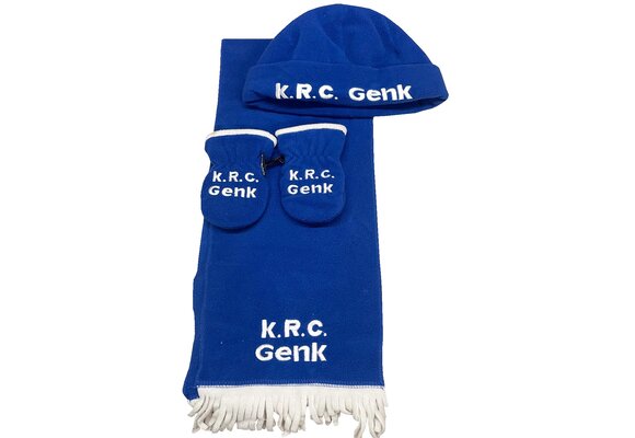 Fleece Muts & Fleece sjaal & Fleece Wantjes "KRC Genk"