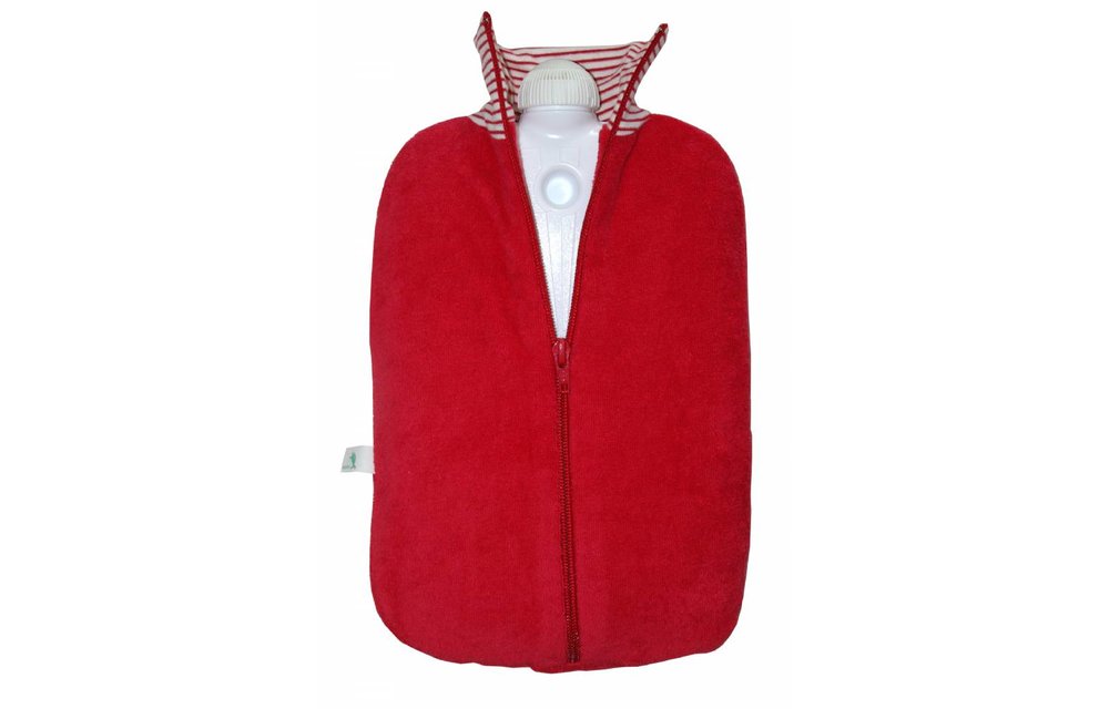 Bio Warmwaterkruik Kersen rood Bio Warmwaterkruik Kersen rood
