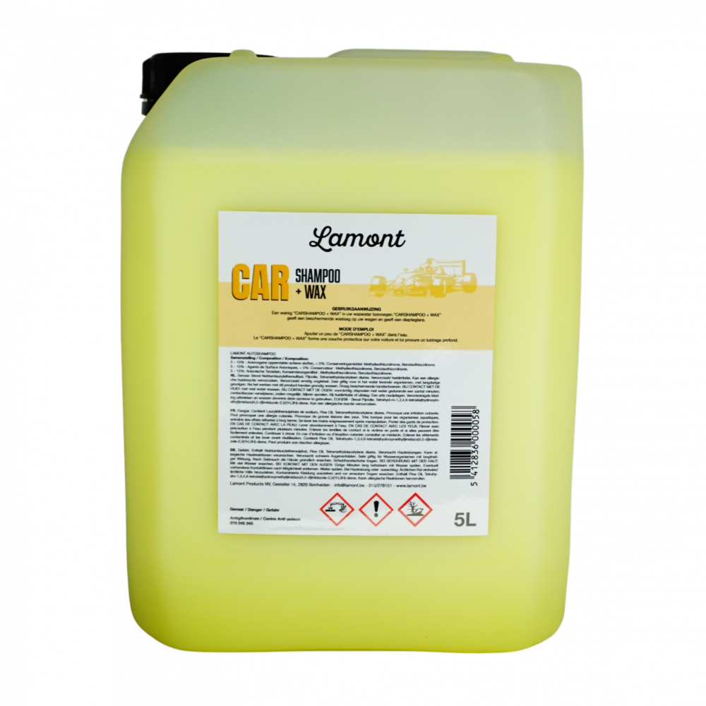 Autoshampoo + wax 5 Liter Autoshampoo + wax 5 Liter