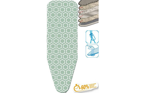 Strijkplankhoes 5 lagen maat C   WOLK GROEN