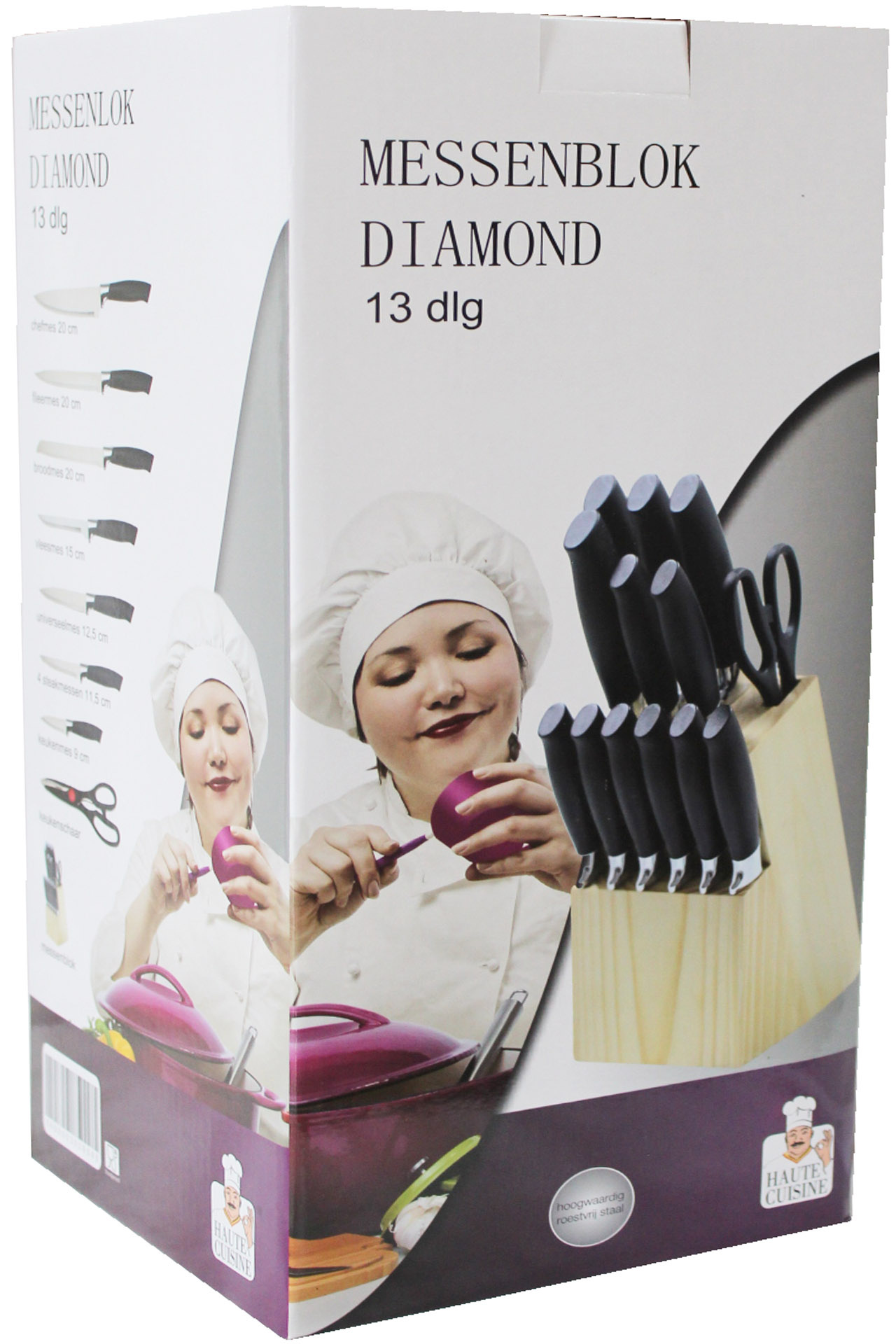 Messenblok  Diamond  13 delig