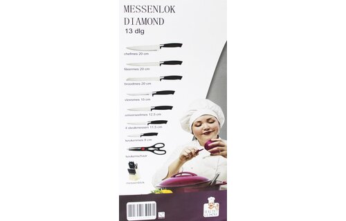 Messenblok  Diamond  13 delig