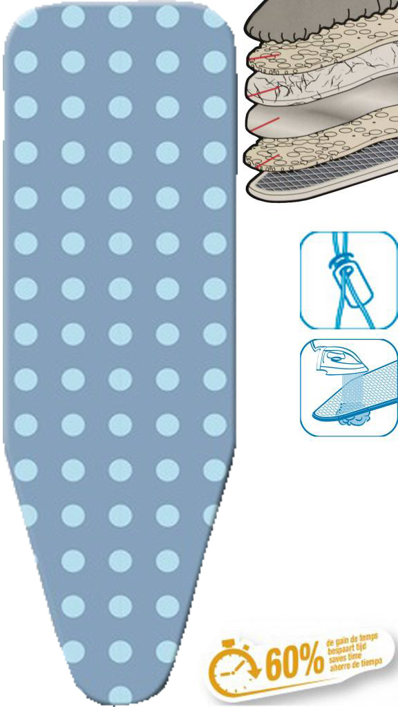 Strijkplankhoes 5 lagen maat C   BLAUWBOL Strijkplankhoes 5 lagen maat C   BLAUWBOL