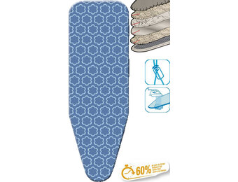 Strijkplankhoes 5 lagen maat C   WOLKBLAUW