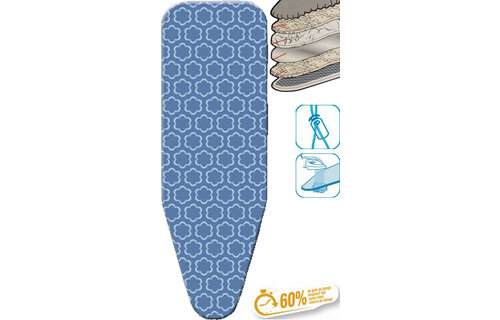 Strijkplankhoes 5 lagen maat C   WOLKBLAUW