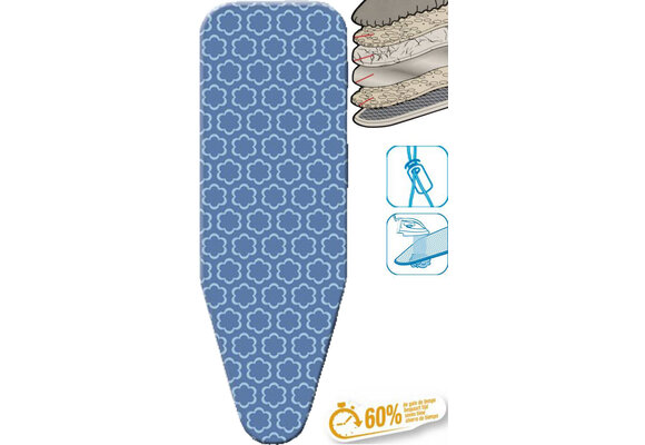 Strijkplankhoes 5 lagen maat C   WOLKBLAUW