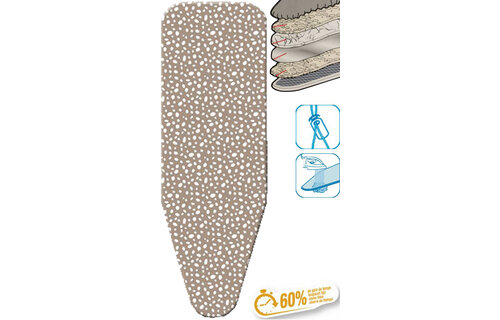 Strijkplankhoes 5 lagen maat C   BEIGSNEEUW