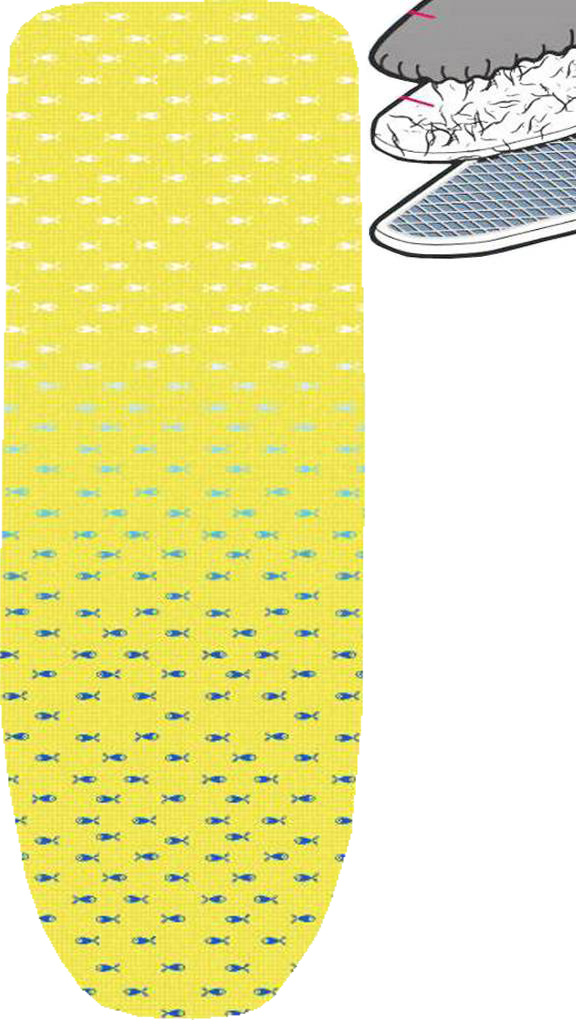 Strijkplankhoes 2 laags met elastiek C -  Pesci