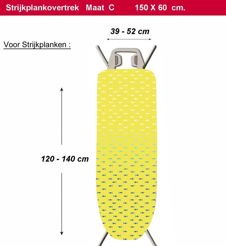 Strijkplankhoes 2 laags met elastiek C -  Pesci Strijkplankhoes 2 laags met elastiek C -  Pesci
