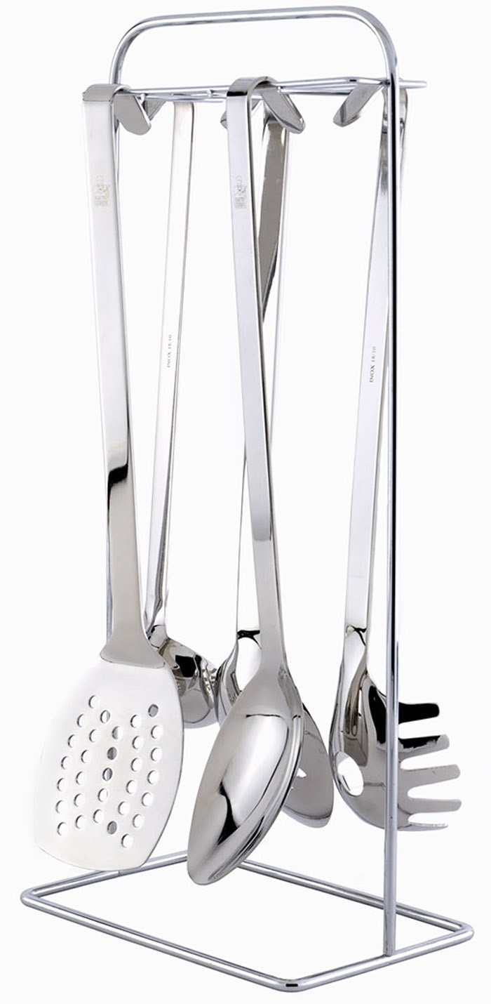 Keukenrekje Inox met Professionele keukenhulpjes Keukenrekje Inox met Professionele keukenhulpjes