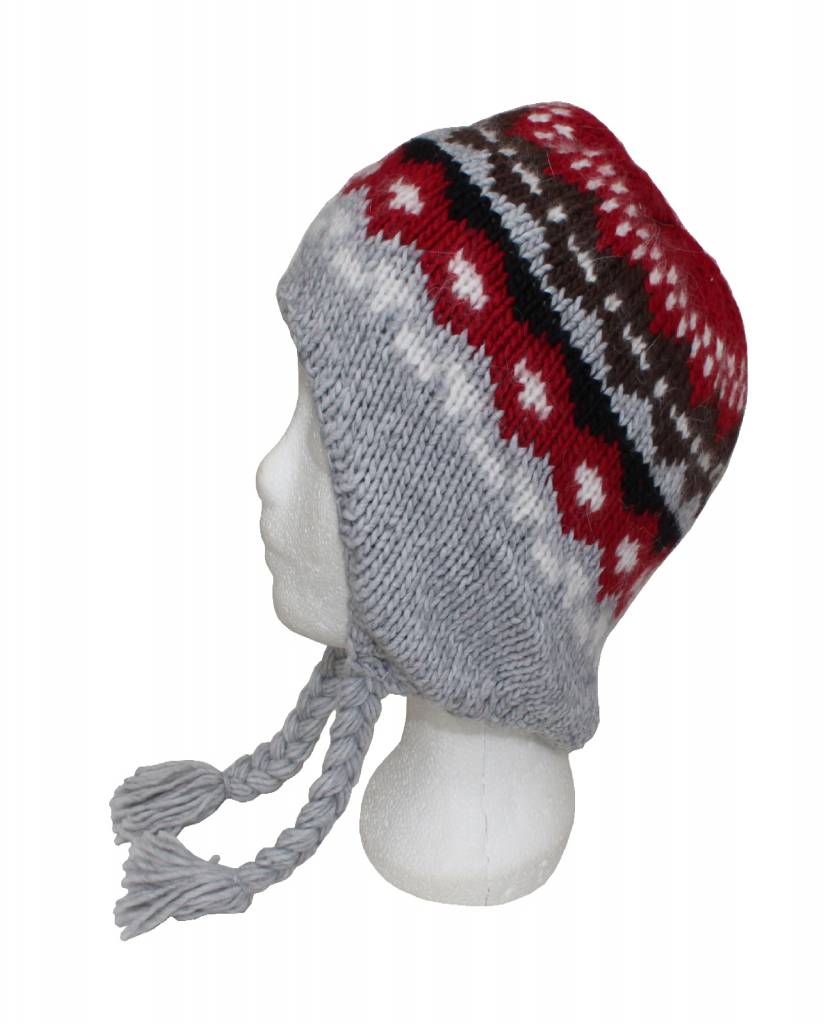 Peru Muts X-Clusive grijs/rood Peru Muts X-Clusive grijs/rood