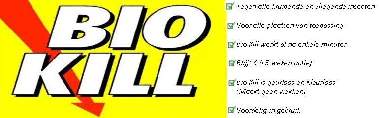 Bio Kill Kleermot-Huisstofmijt-Bedwants - 500 ml Bio Kill Kleermot-Huisstofmijt-Bedwants - 500 ml