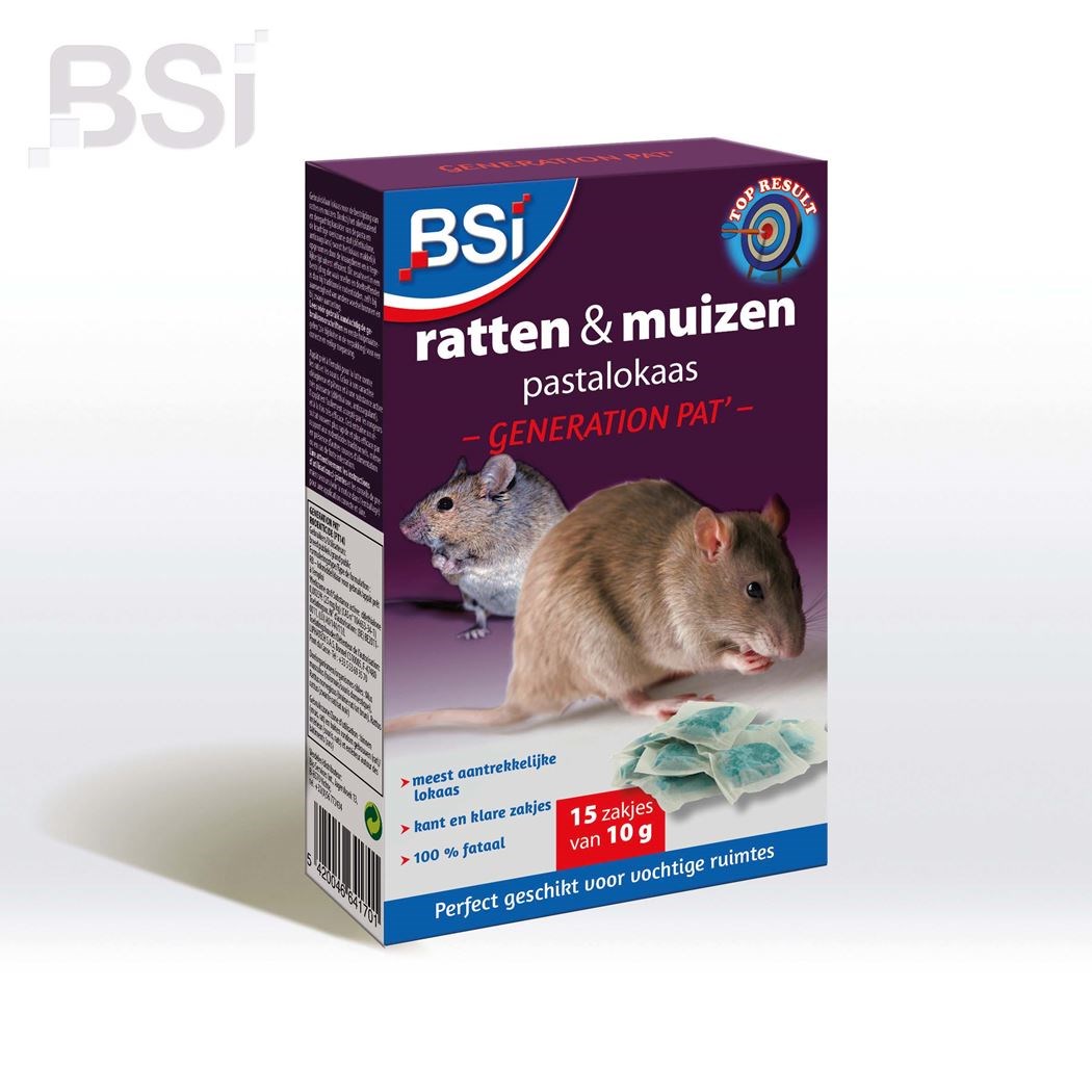 Generation Pat' "ratten- en muizengif"  150g (15x10g)